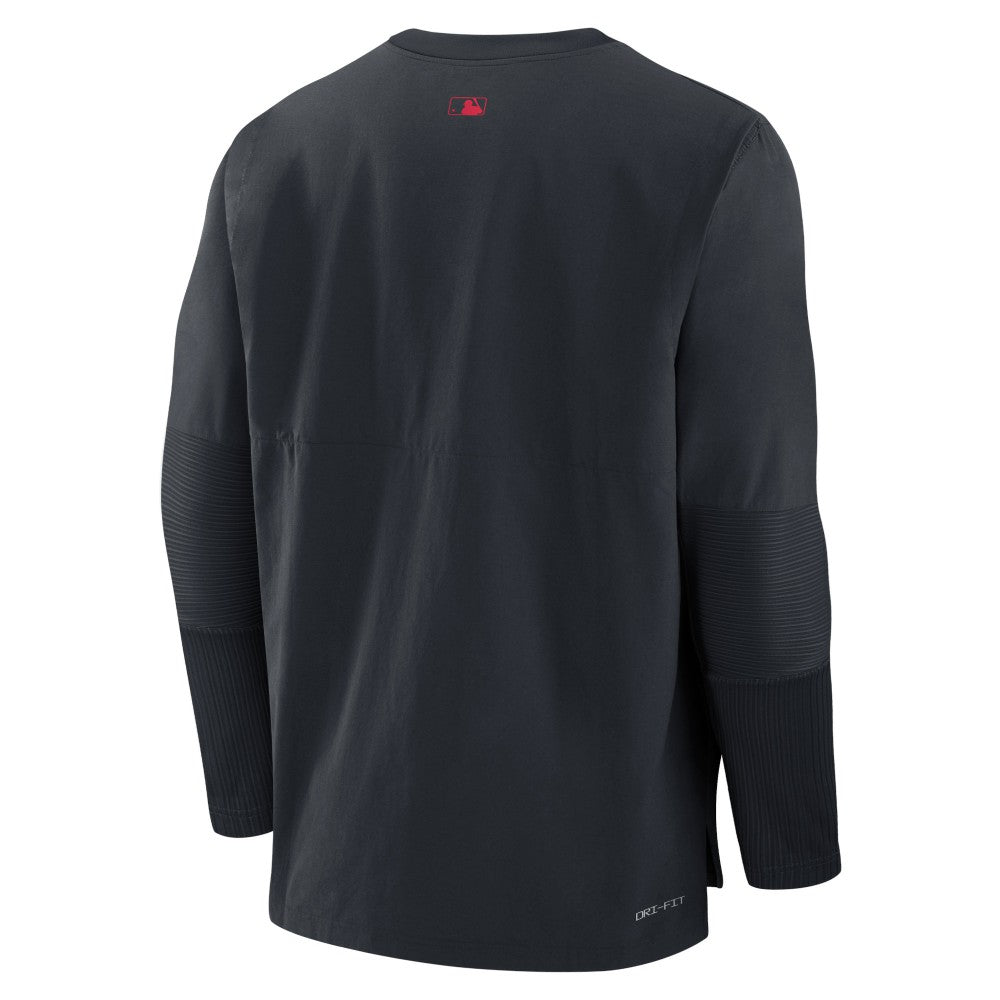 Navy Cleveland Guardians Nike Authentic Collection Player Dri-FIT Lightweight Pullover