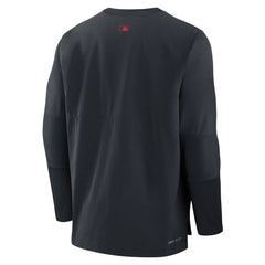 Navy Cleveland Guardians Nike Authentic Collection Player Dri-FIT Lightweight Pullover