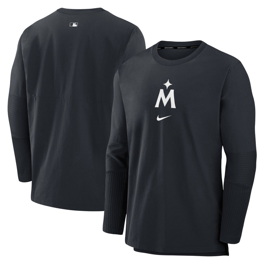 Navy Minnesota Twins Nike Authentic Collection Player Dri-FIT Lightweight Pullover
