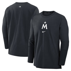 Navy Minnesota Twins Nike Authentic Collection Player Dri-FIT Lightweight Pullover