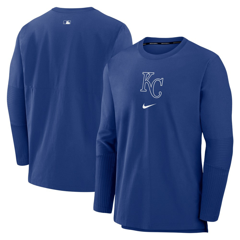 Royal Kansas City Royals Nike Authentic Collection Player Dri-FIT Lightweight Pullover