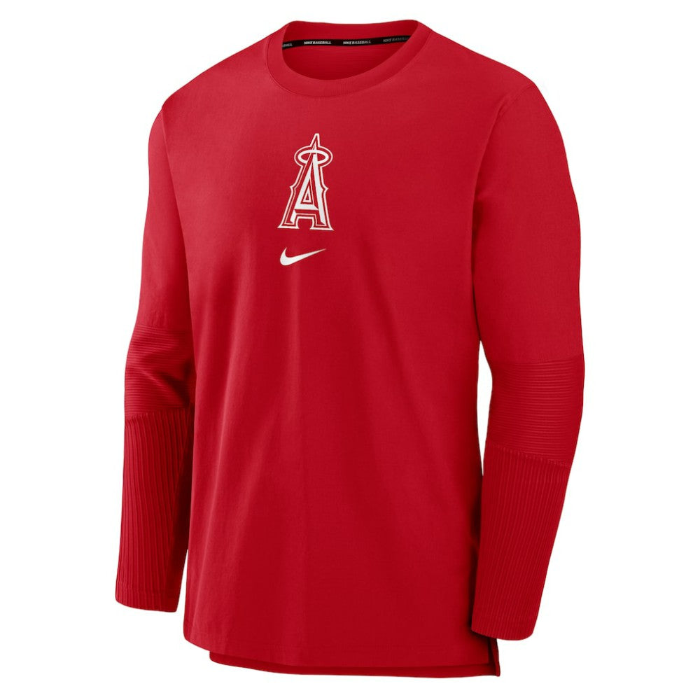 Red Los Angeles Angels Nike Authentic Collection Player Dri-FIT Lightweight Pullover