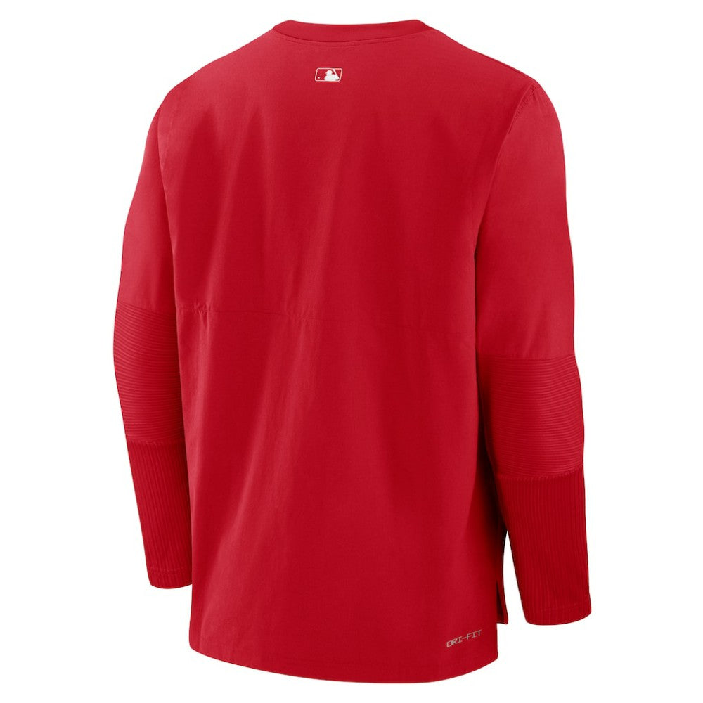 Red Los Angeles Angels Nike Authentic Collection Player Dri-FIT Lightweight Pullover