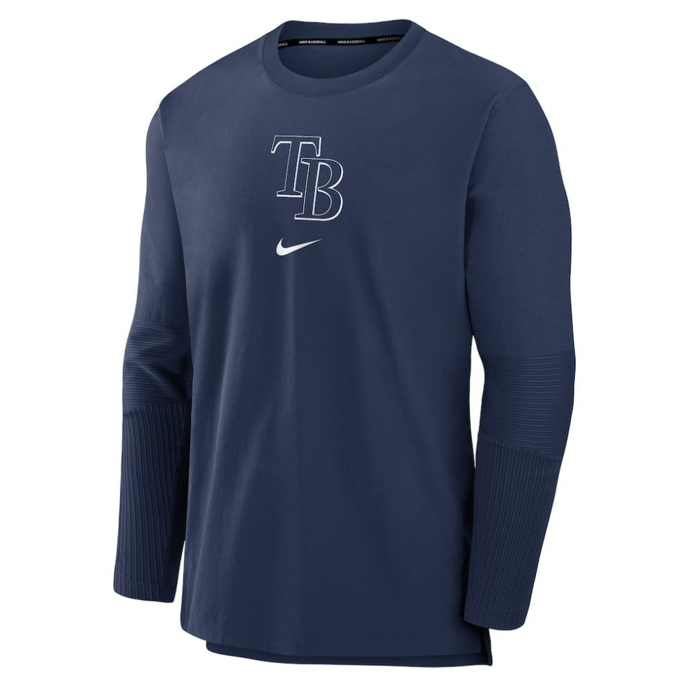 Navy Tampa Bay Rays Nike Authentic Collection Player Dri-FIT Lightweight Pullover