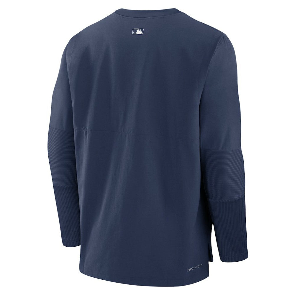 Navy Tampa Bay Rays Nike Authentic Collection Player Dri-FIT Lightweight Pullover