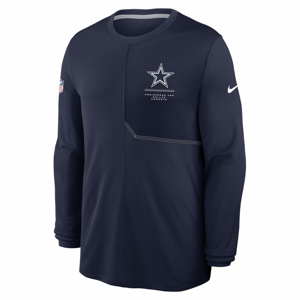 Sideline Coach UV Dri-FIT Long Sleeve Shirt - Dallas Cowboys