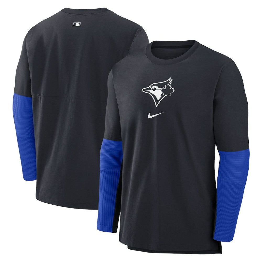 Navy Toronto Blue Jays Nike Authentic Collection Player Dri-FIT Lightweight Pullover