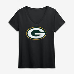 Logo Athletic Women's Primary Logo V-Neck T-Shirt - Green Bay Packers T-shirts
