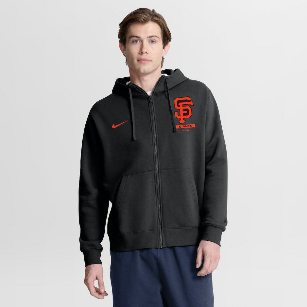 Black San Francisco Giants Nike Primetime Lockup Full-Zip Hoodie