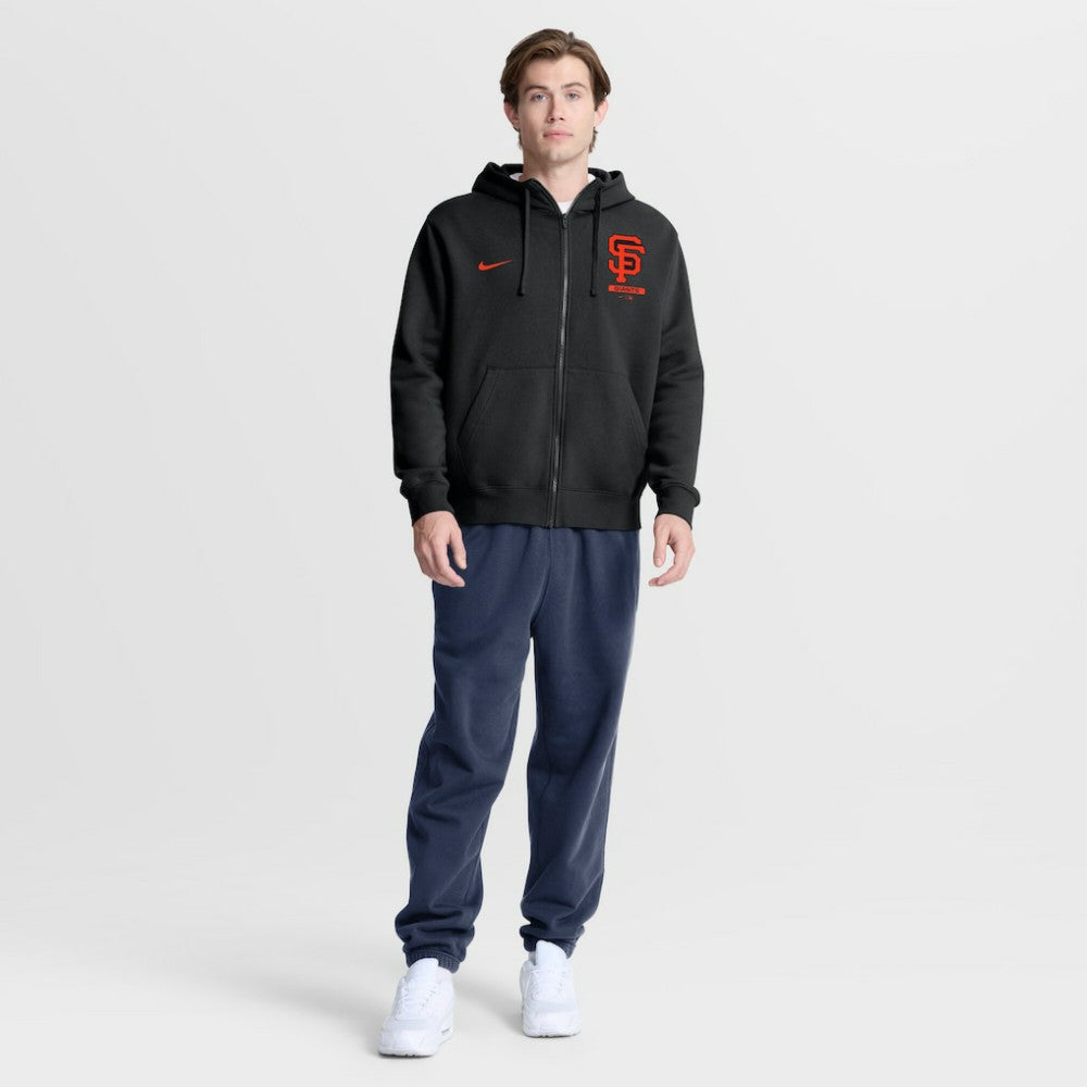 Black San Francisco Giants Nike Primetime Lockup Full-Zip Hoodie
