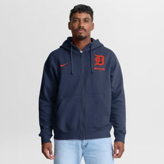 Navy Detroit Tigers Nike Primetime Lockup Full-Zip Hoodie