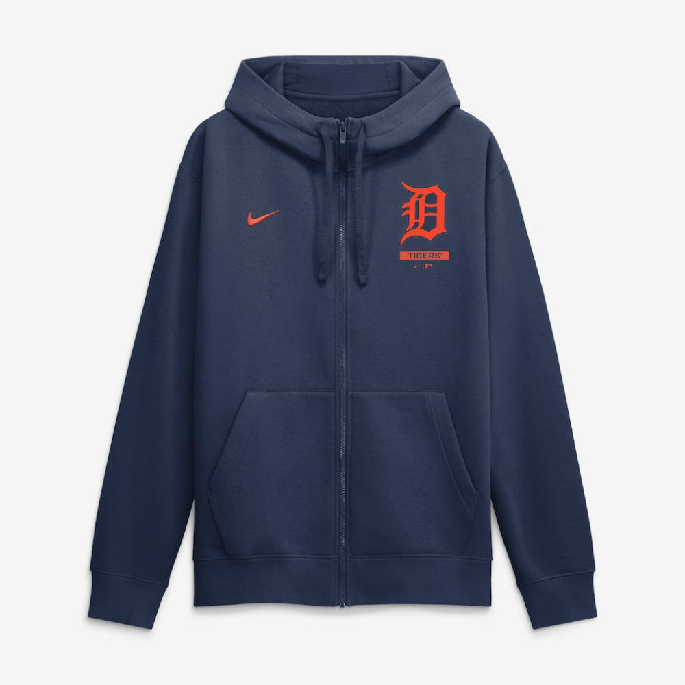 Navy Detroit Tigers Nike Primetime Lockup Full-Zip Hoodie