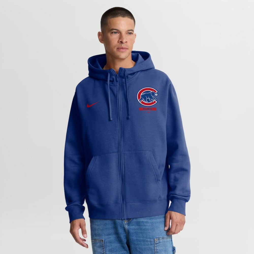 Royal Chicago Cubs Nike Primetime Lockup Full-Zip Hoodie