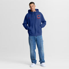 Royal Chicago Cubs Nike Primetime Lockup Full-Zip Hoodie