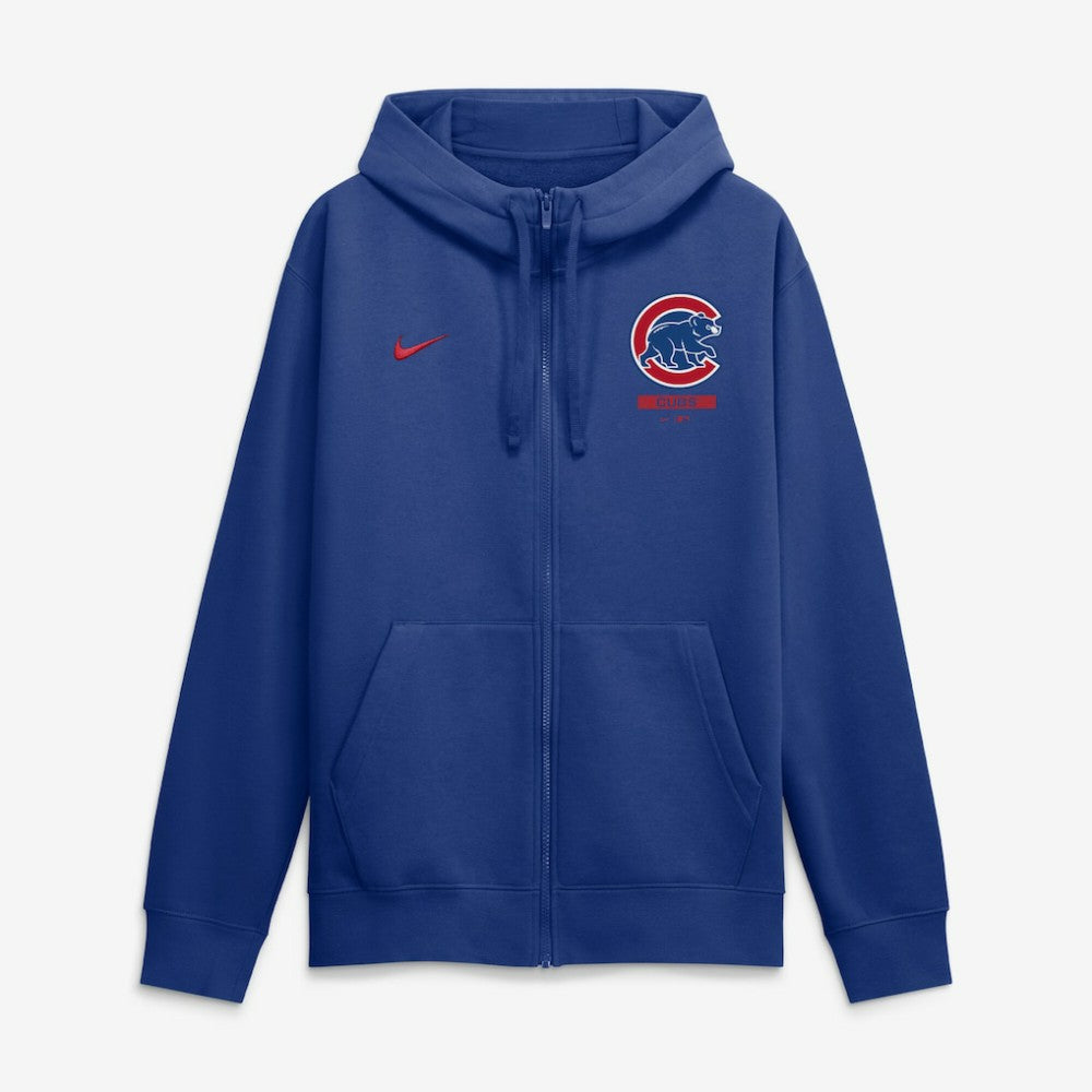 Royal Chicago Cubs Nike Primetime Lockup Full-Zip Hoodie