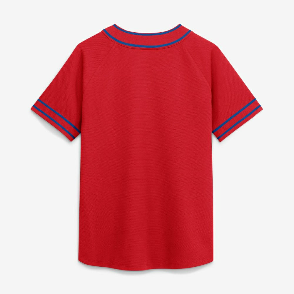 Red Philadelphia Phillies Fanatics Women's Diva Race Ahead Raglan V-Neck T-Shirt