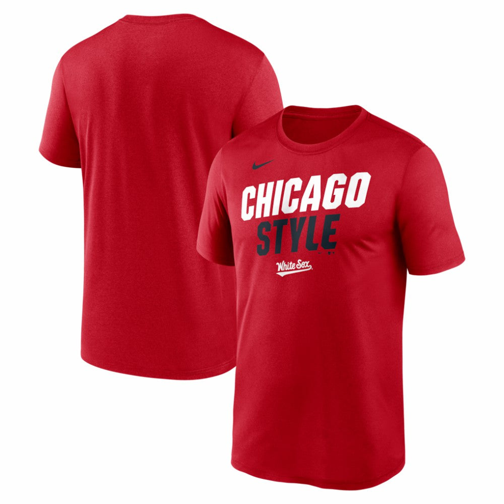 Red Chicago White Sox Nike City Connect Team Phrase Script Dri-FIT T-Shirt