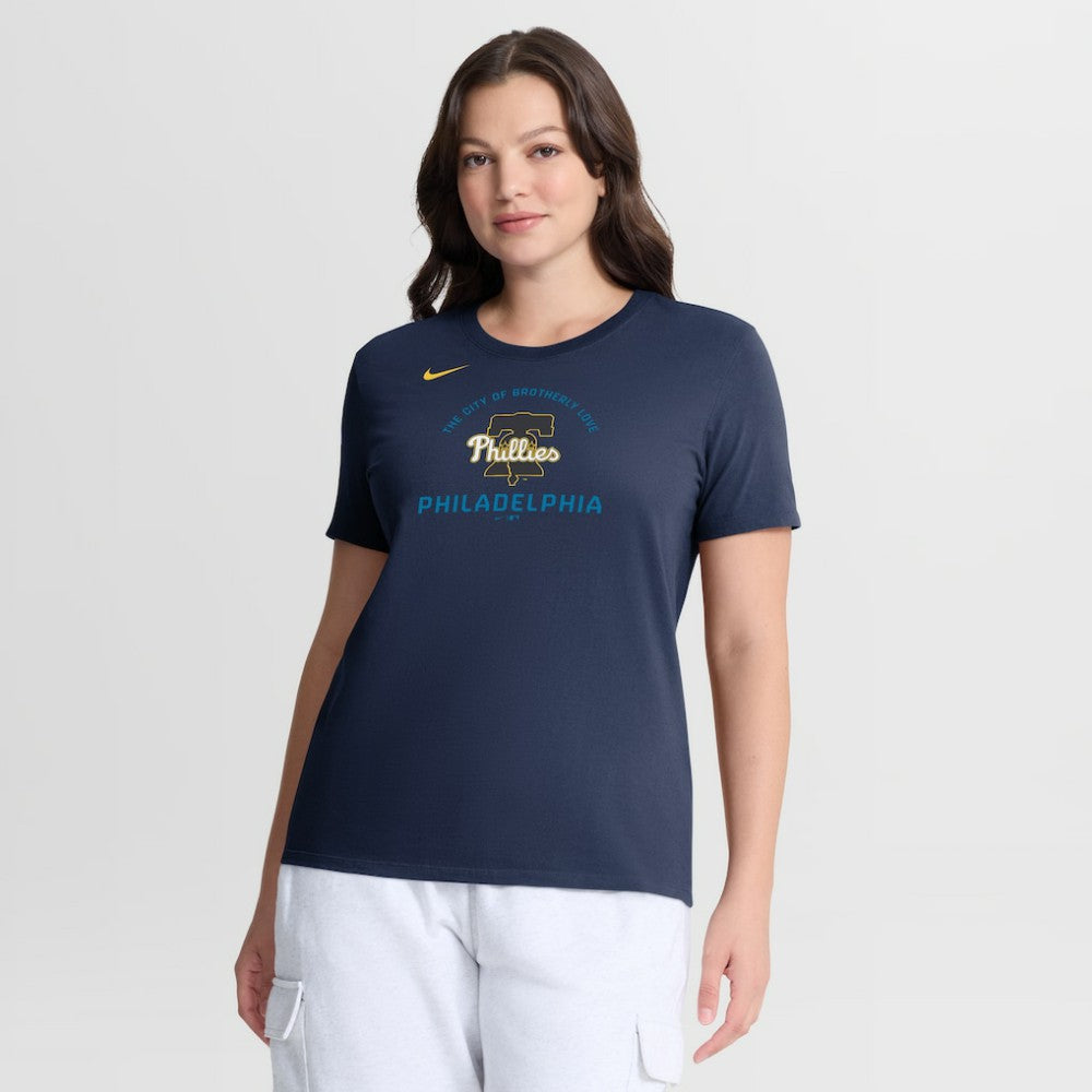 Navy Philadelphia Phillies Nike Women's City Connect Arch T-Shirt