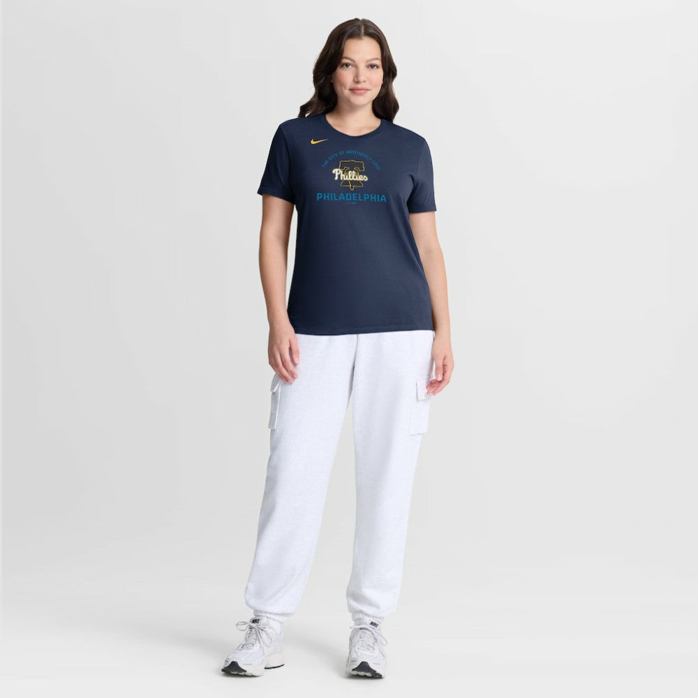 Navy Philadelphia Phillies Nike Women's City Connect Arch T-Shirt