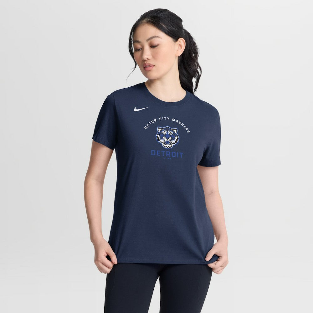 Navy Detroit Tigers Nike Women's City Connect Arch T-Shirt