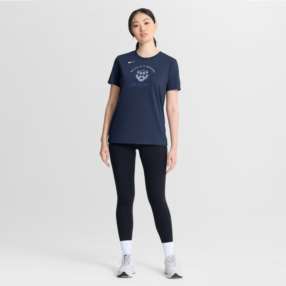 Navy Detroit Tigers Nike Women's City Connect Arch T-Shirt