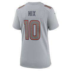 Bo Nix  Women's Fashion Atmosphere Fashion Game Jersey - Denver Broncos Jerseys