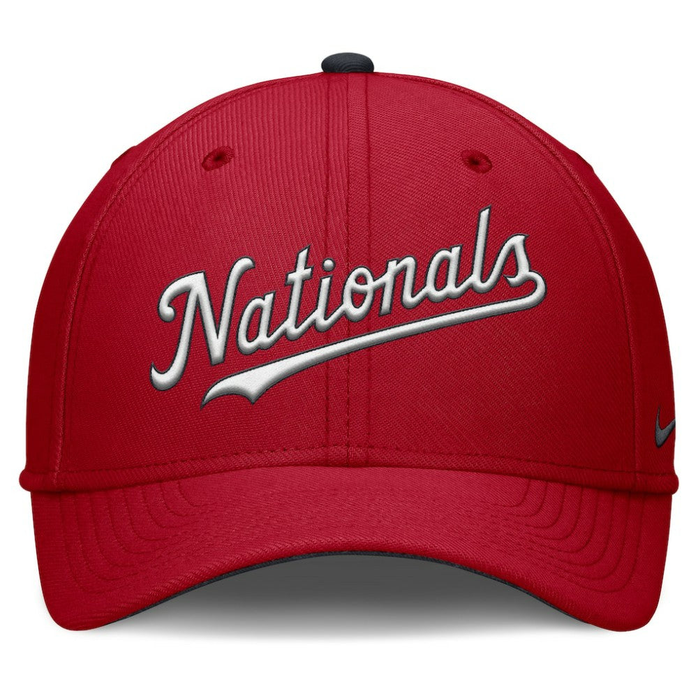 Red Washington Nationals Nike Primetime Rise Dri-FIT Flex Hat