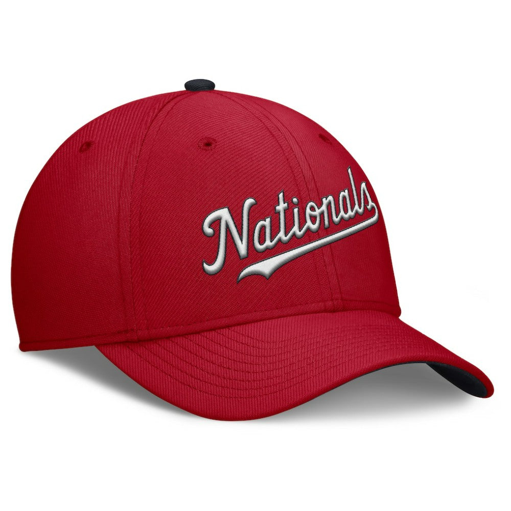 Red Washington Nationals Nike Primetime Rise Dri-FIT Flex Hat