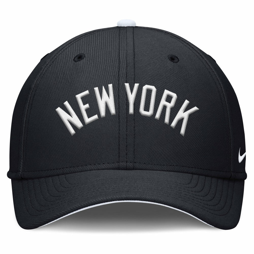 Navy New York Yankees Nike Primetime Rise Dri-FIT Flex Hat