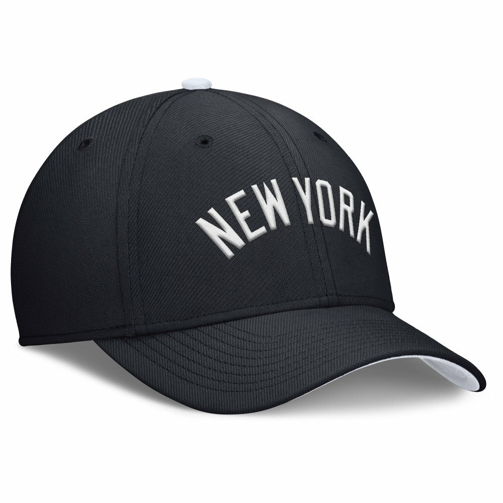 Navy New York Yankees Nike Primetime Rise Dri-FIT Flex Hat