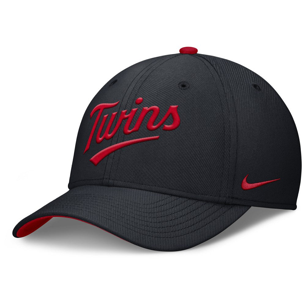 Navy Minnesota Twins Nike Primetime Rise Dri-FIT Flex Hat