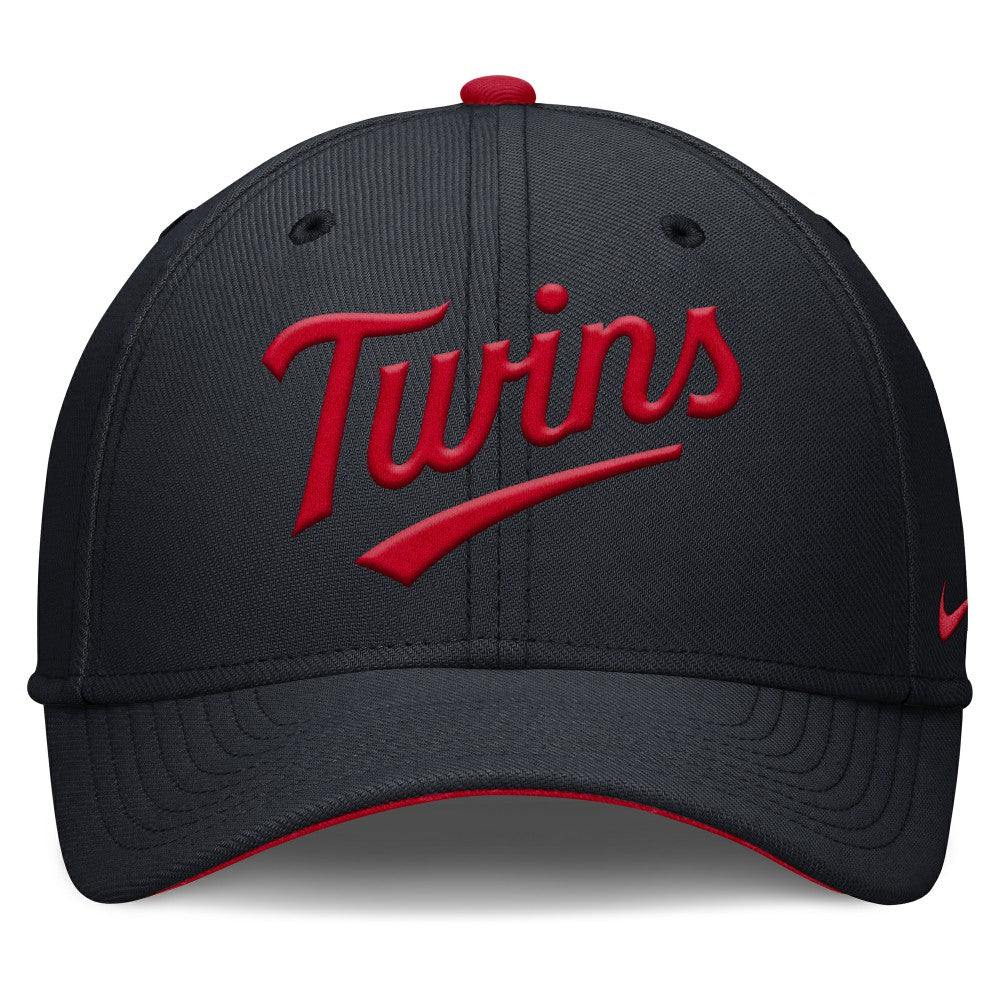 Navy Minnesota Twins Nike Primetime Rise Dri-FIT Flex Hat