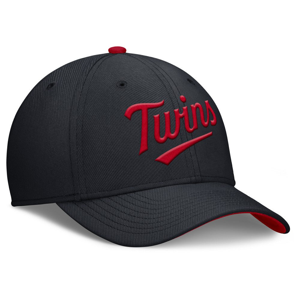 Navy Minnesota Twins Nike Primetime Rise Dri-FIT Flex Hat