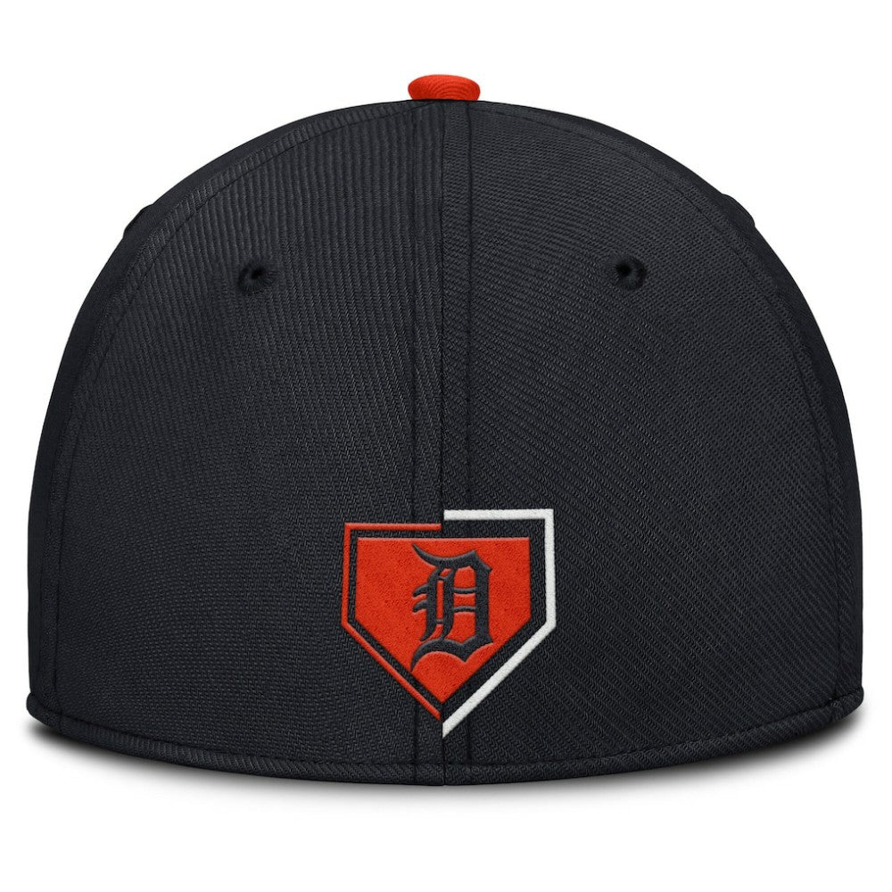 Navy Detroit Tigers Nike Primetime Rise Dri-FIT Flex Hat