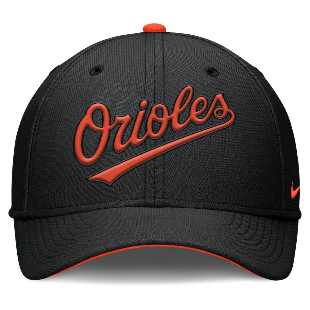 Black Baltimore Orioles Nike Primetime Rise Dri-FIT Flex Hat