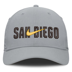 Gray San Diego Padres Nike Primetime Rise Dri-FIT Flex Hat