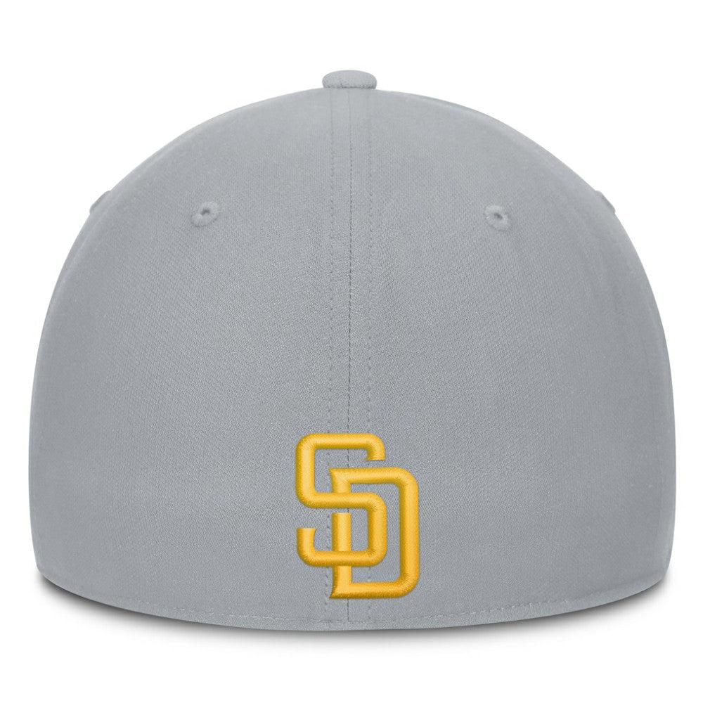 Gray San Diego Padres Nike Primetime Rise Dri-FIT Flex Hat