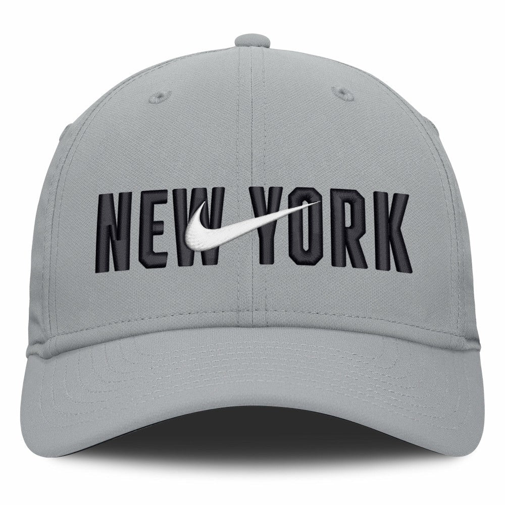 Gray New York Yankees Nike Primetime Rise Dri-FIT Flex Hat