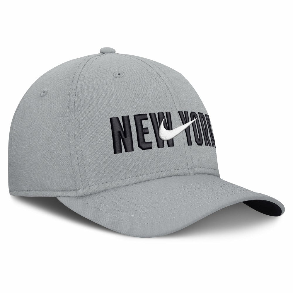 Gray New York Yankees Nike Primetime Rise Dri-FIT Flex Hat