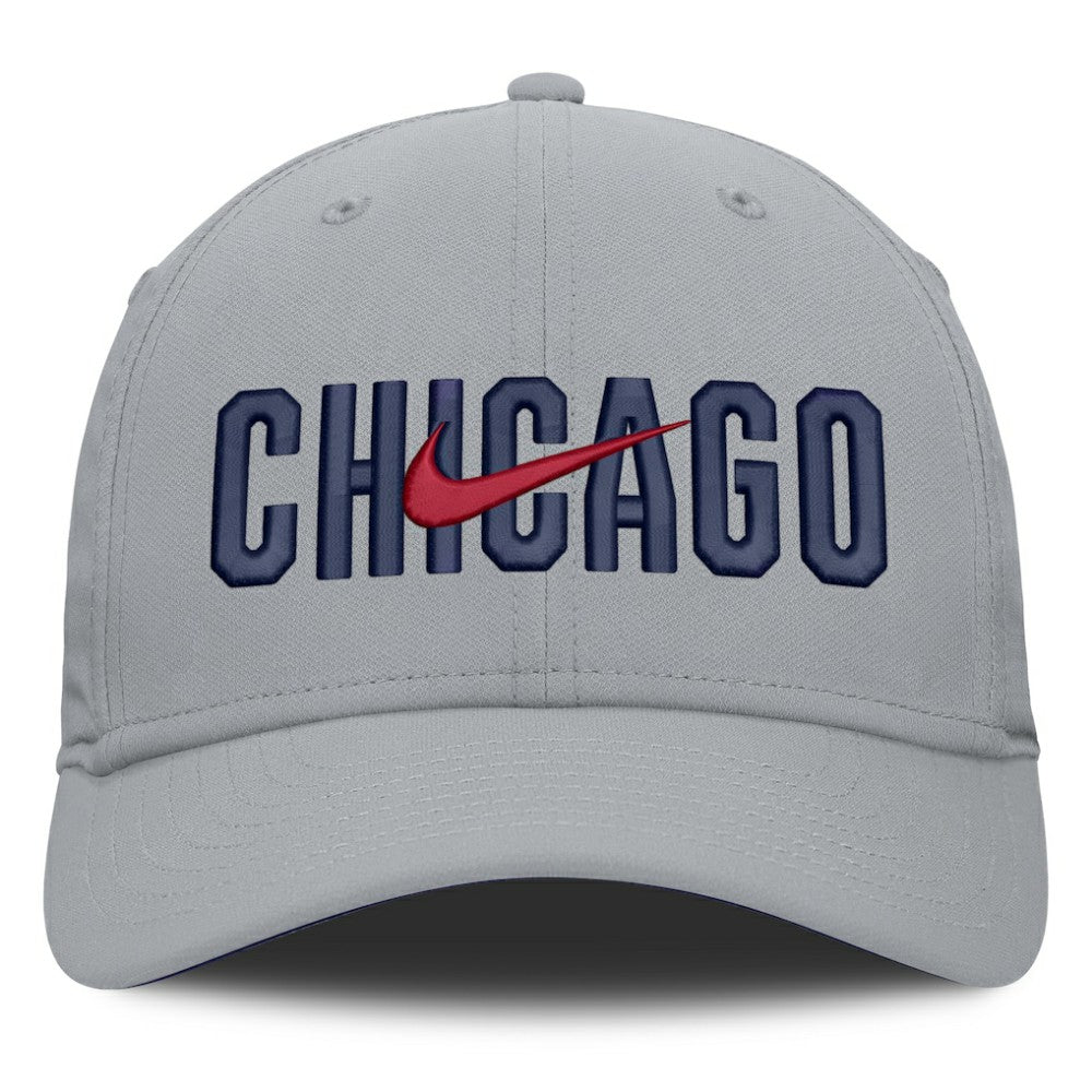 Gray Chicago Cubs Nike Primetime Rise Dri-FIT Flex Hat