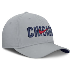 Gray Chicago Cubs Nike Primetime Rise Dri-FIT Flex Hat