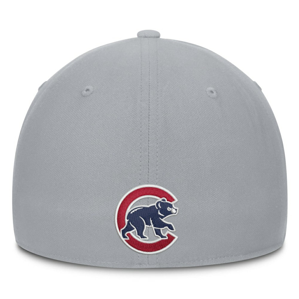 Gray Chicago Cubs Nike Primetime Rise Dri-FIT Flex Hat