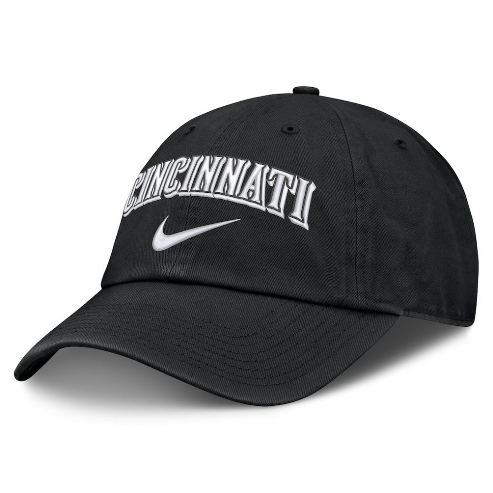 Black Cincinnati Reds Nike Primetime Club Adjustable Hat