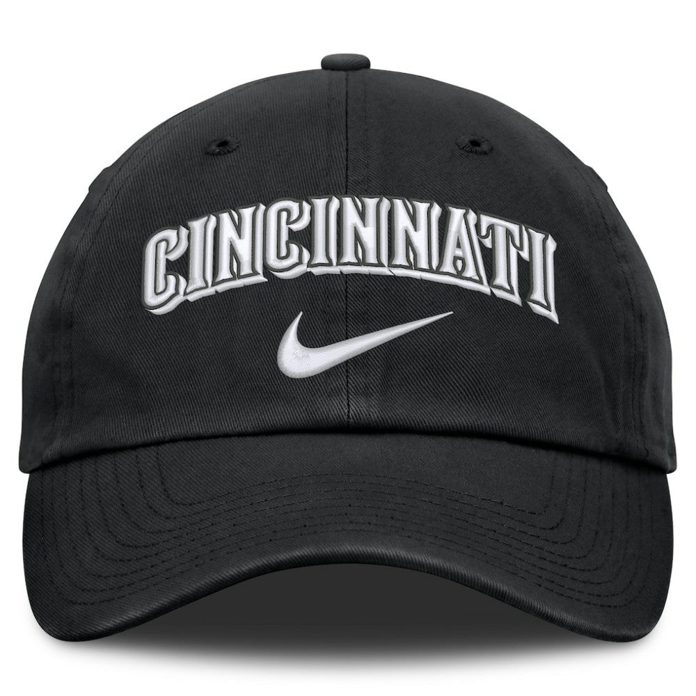 Black Cincinnati Reds Nike Primetime Club Adjustable Hat