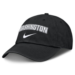 Black Washington Nationals Nike Primetime Club Adjustable Hat