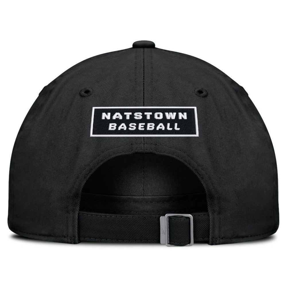 Black Washington Nationals Nike Primetime Club Adjustable Hat