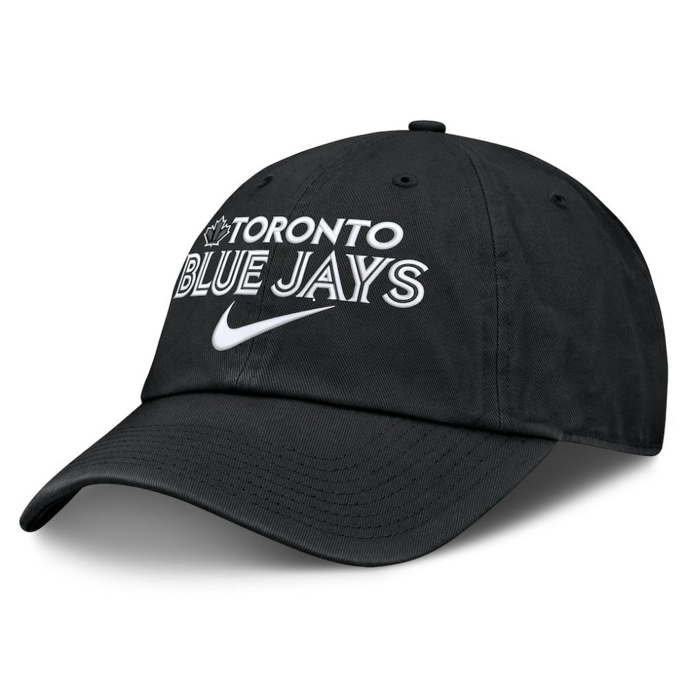 Black Toronto Blue Jays Nike Primetime Club Adjustable Hat