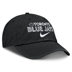 Black Toronto Blue Jays Nike Primetime Club Adjustable Hat