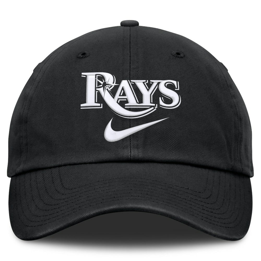 Black Tampa Bay Rays Nike Primetime Club Adjustable Hat