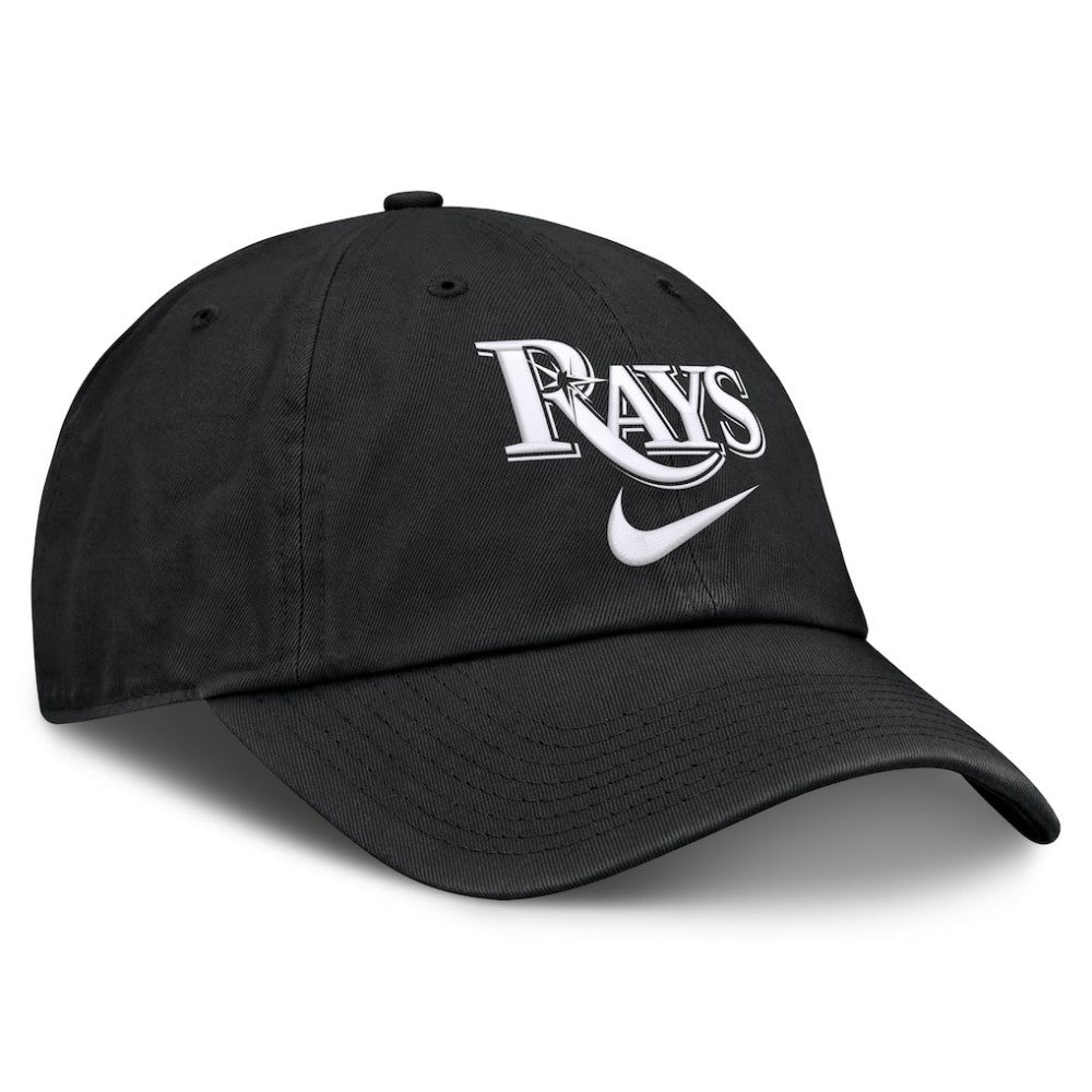 Black Tampa Bay Rays Nike Primetime Club Adjustable Hat